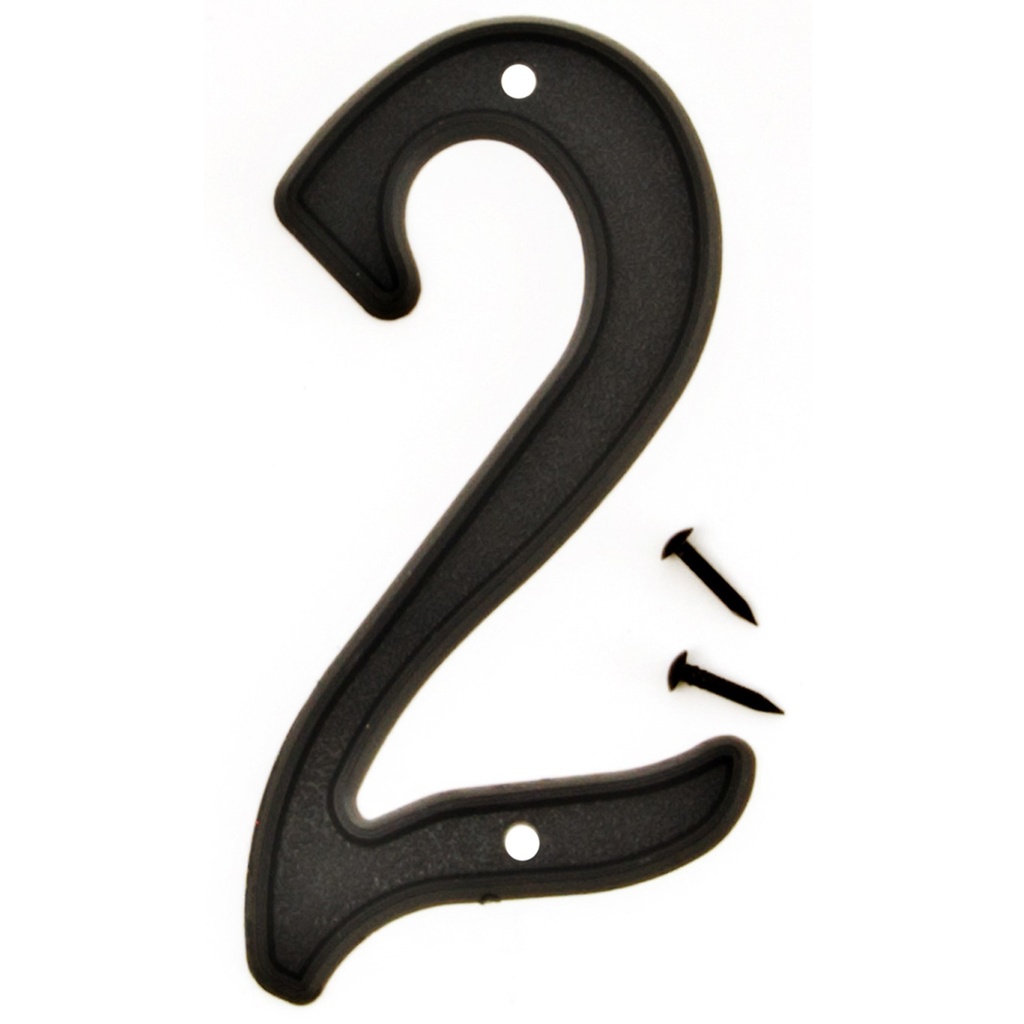 4IN BLACK PLASTIC NBR 2