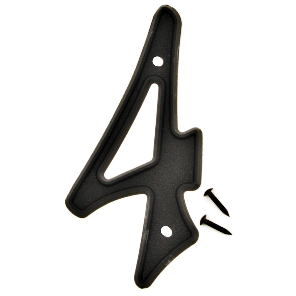 4IN BLACK PLASTIC NBR 4