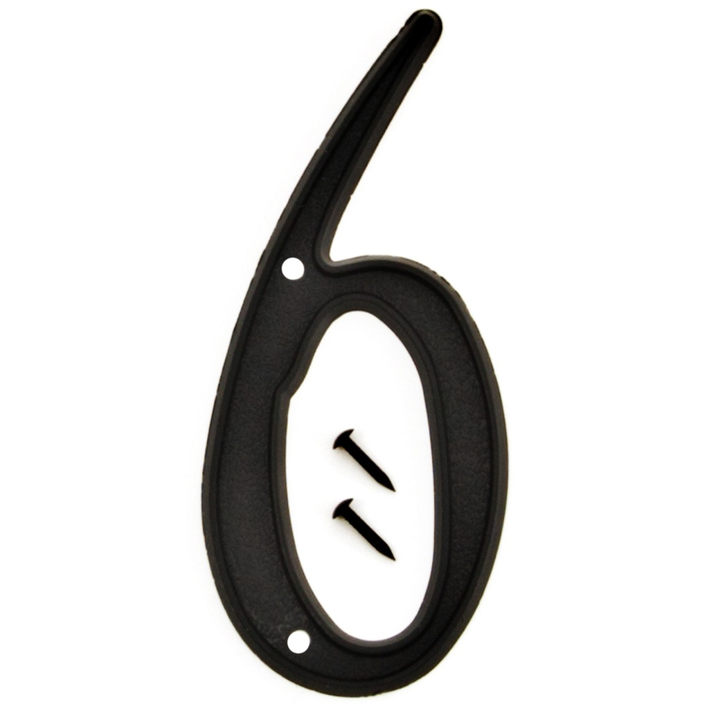 4IN BLACK PLASTIC NBR 6