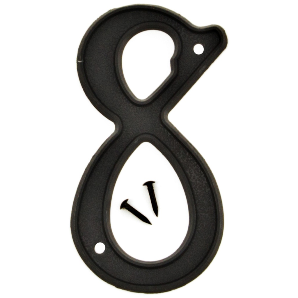 [MFA10298] 4IN BLACK PLASTIC NBR 8