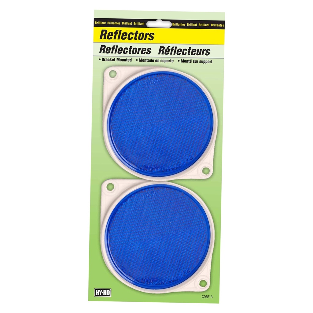 [MFA10622] 3.25IN CARDED BLUE REFLECTOR