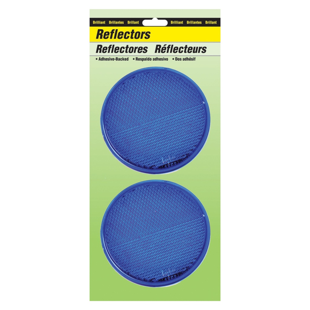 [MFA10628] 3.25IN CARDED BLUE REFLECTOR