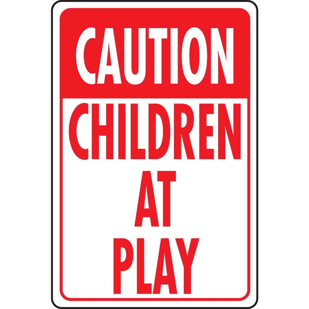 [MFA11042] CAUTION CHILDREN AT PLAY