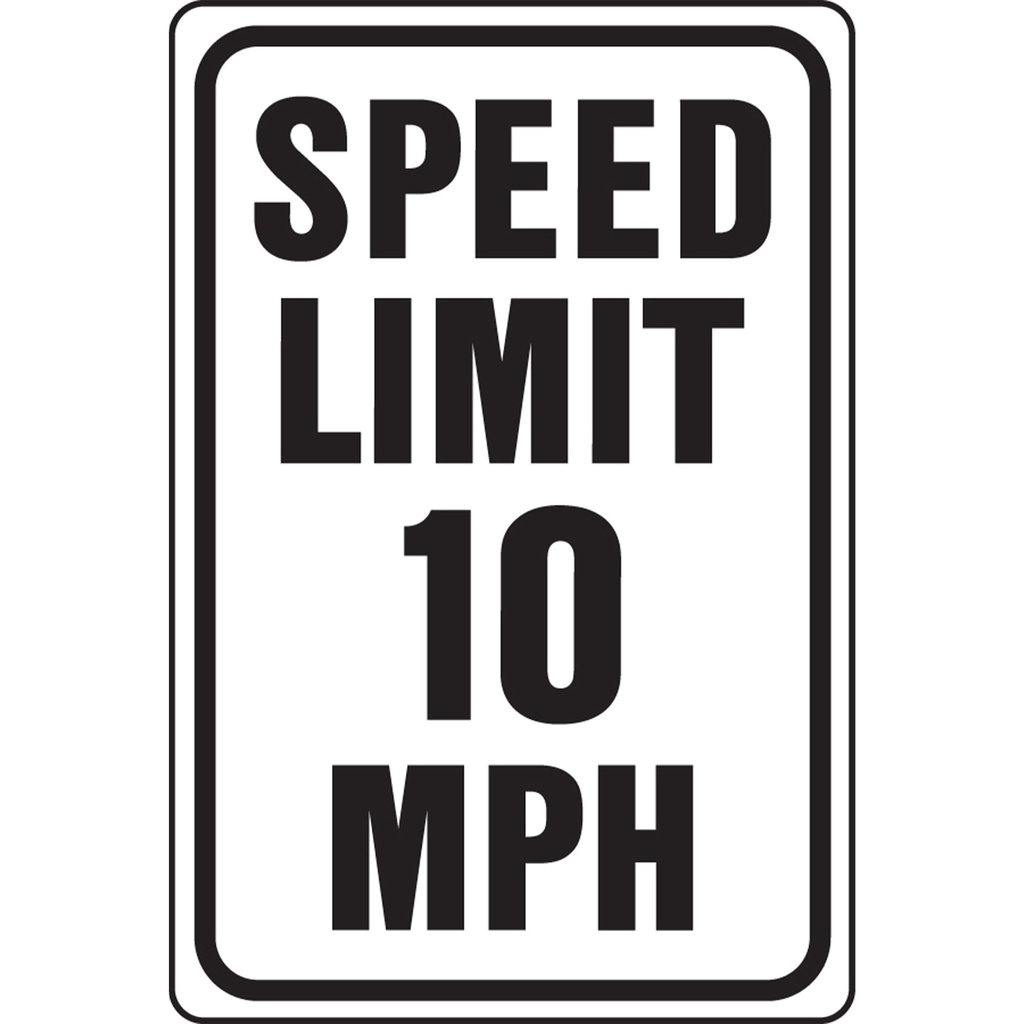 [MFA11045] SPEED LIMIT 10 MPH