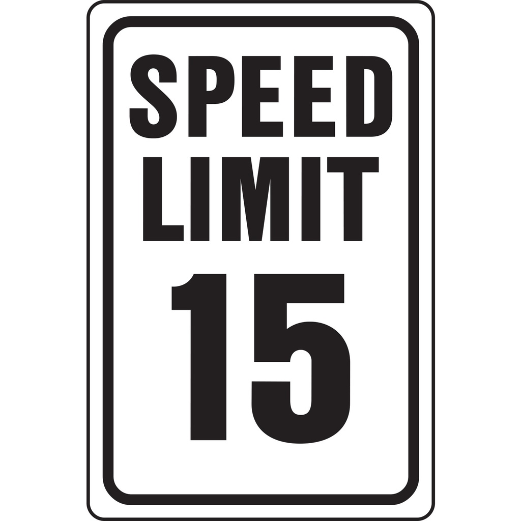 [MFA11057] SPEED LIMIT 15 MPH