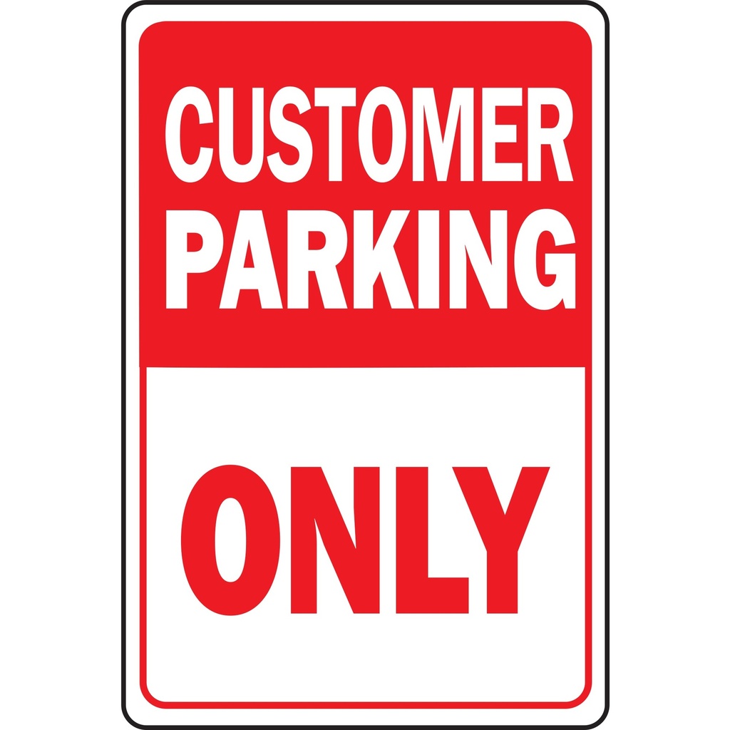 [MFA11062] CUSTOMER PARKING ONLY