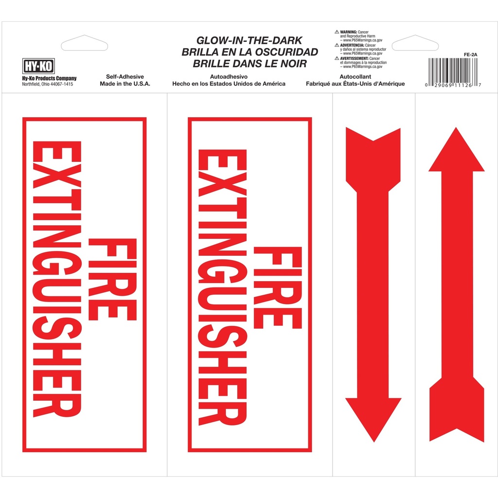 [MFA11126] FIRE EXTINGUISHER W/ARROWS