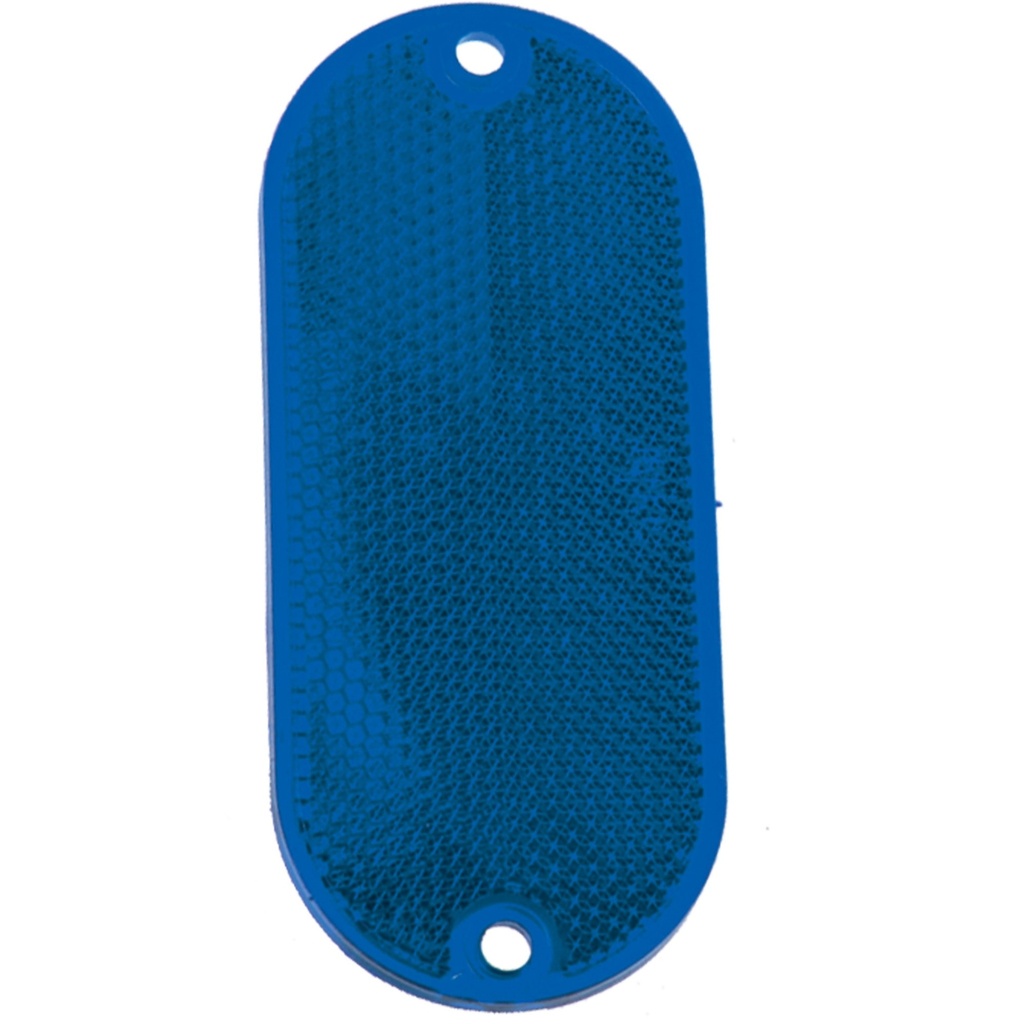 4.375IN CARDED OVAL BLUE REFL