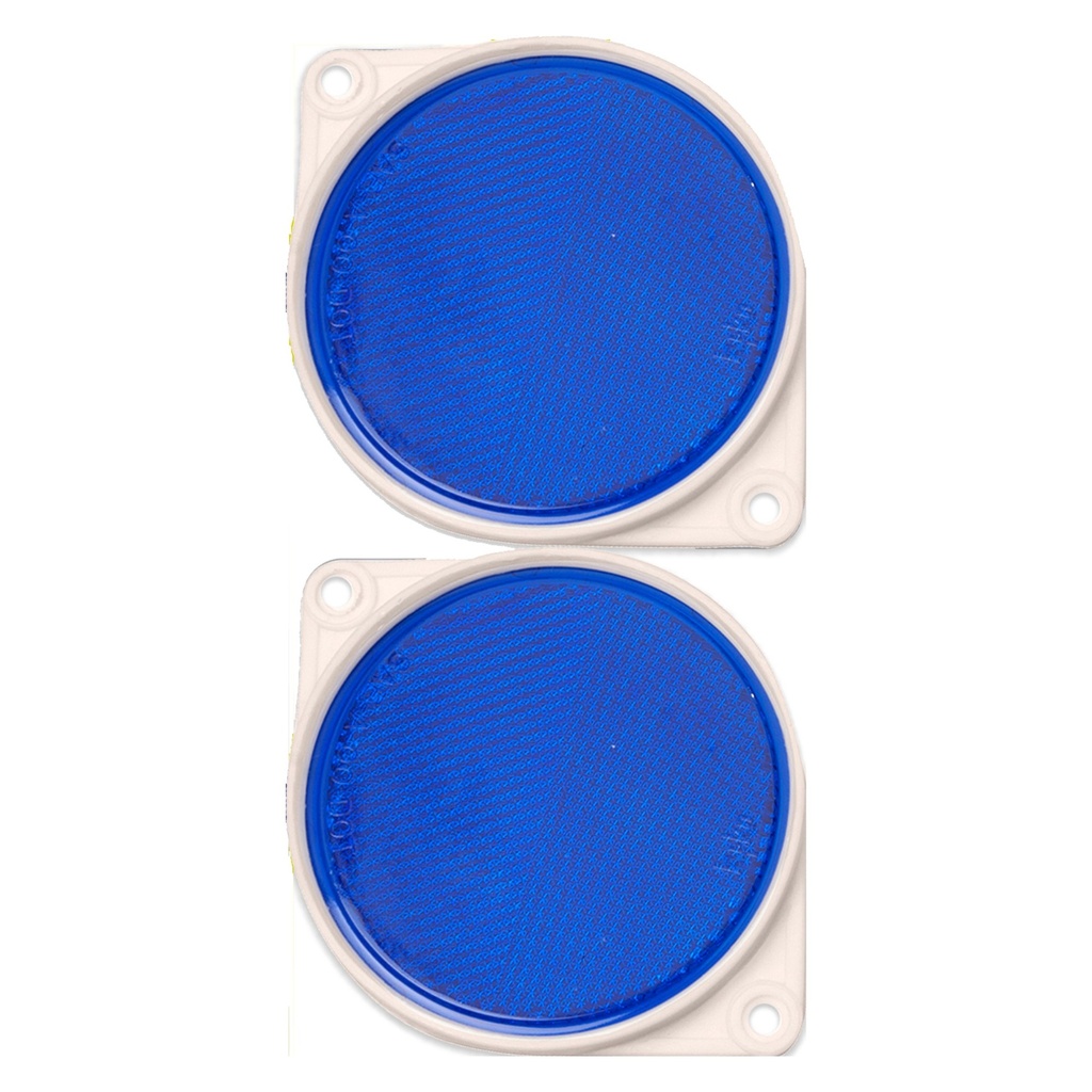 3.25IN BRACKETED BLUE REFLCTR