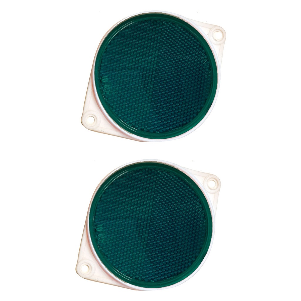 [MFA11333] 3.25IN BRACKETED GREEN RFLCTR