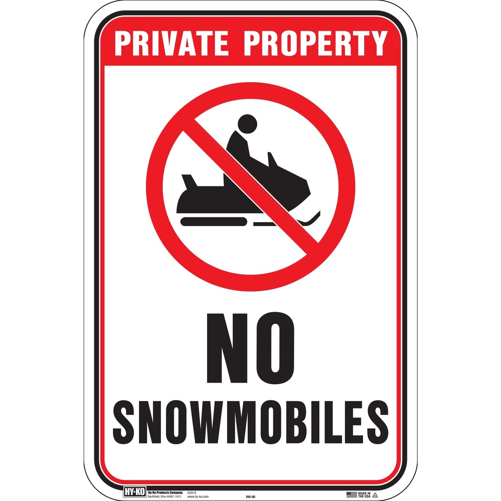 NO SNOWMOBILES
