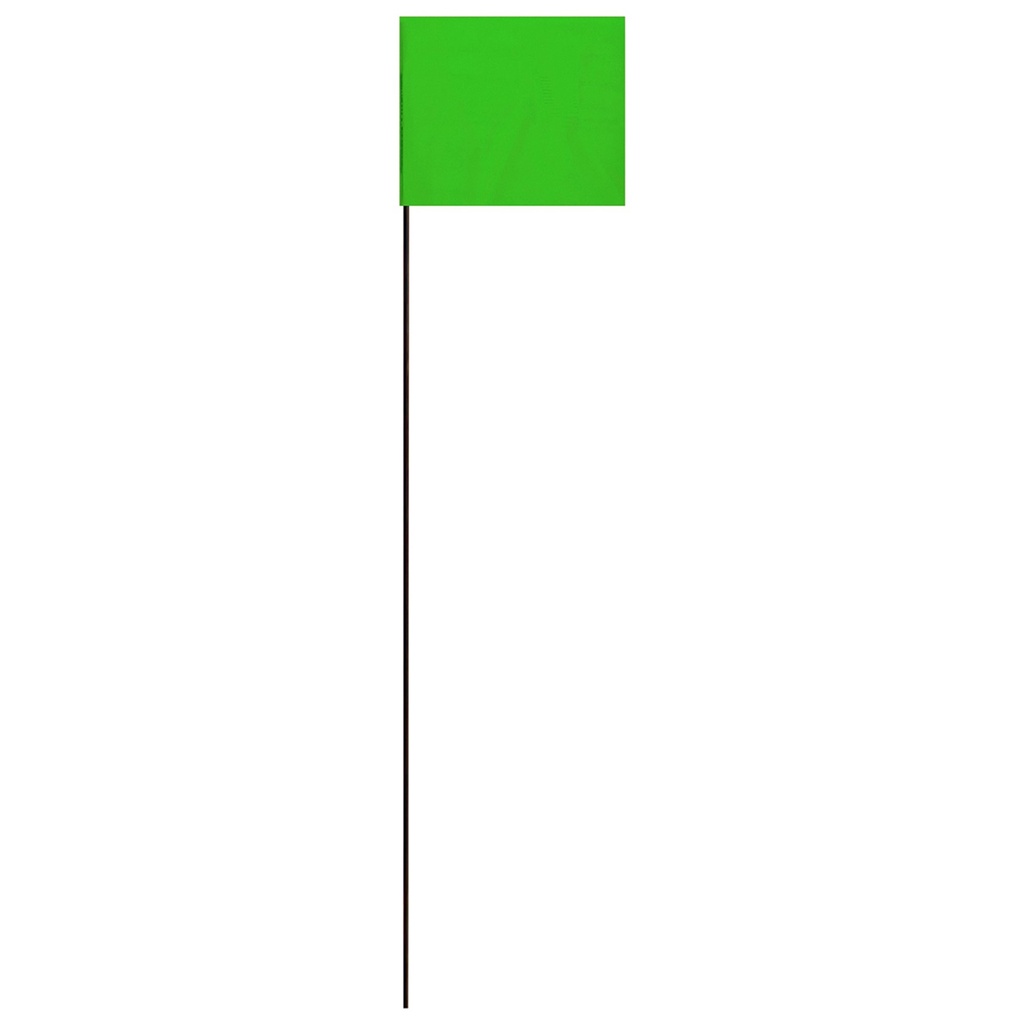 21IN GREEN STAKE FLAG