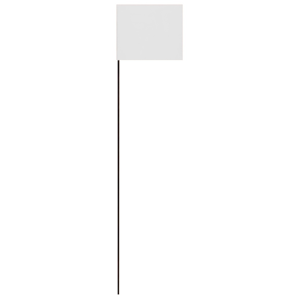 21IN WHITE STAKE FLAG