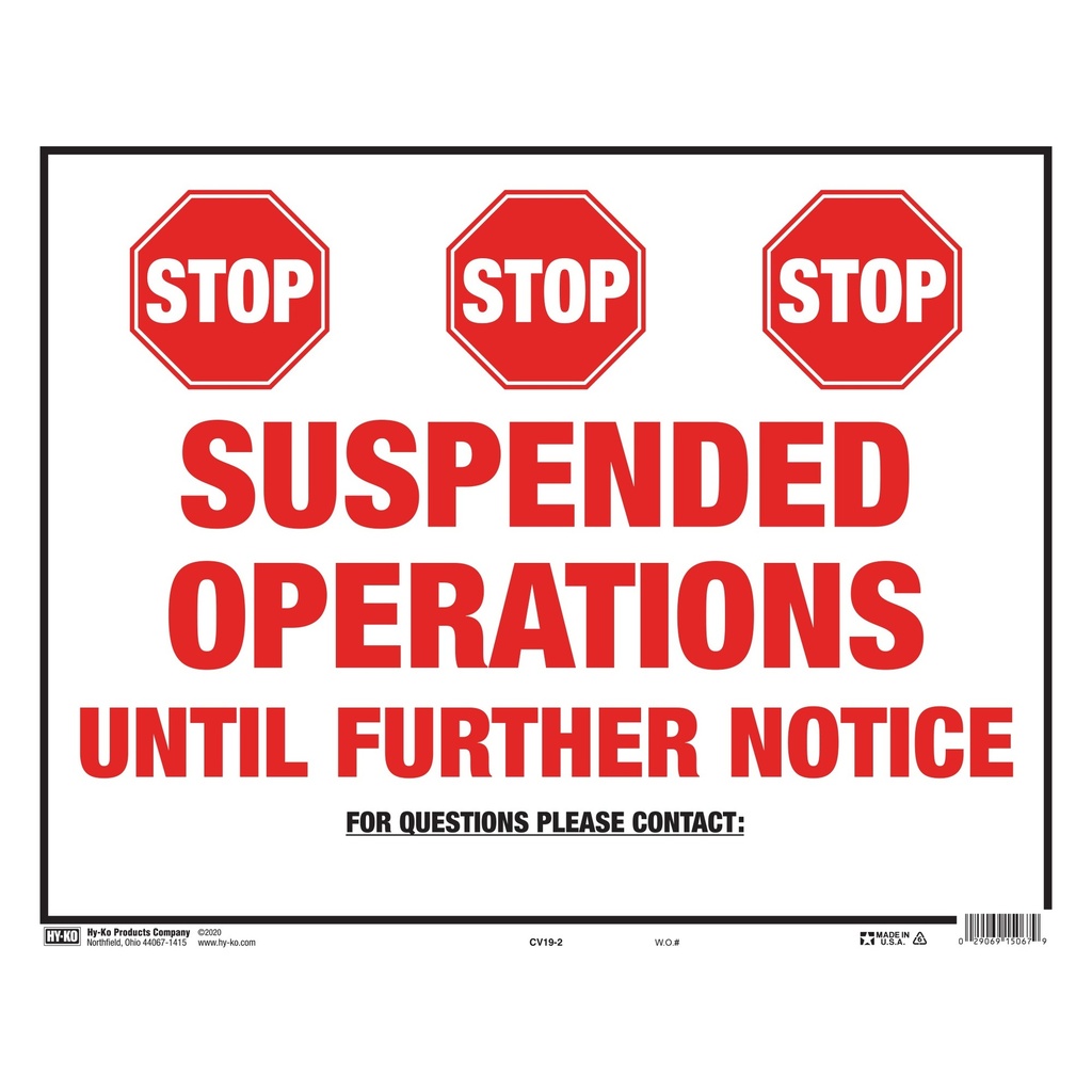 STOP SUSPENDED OP