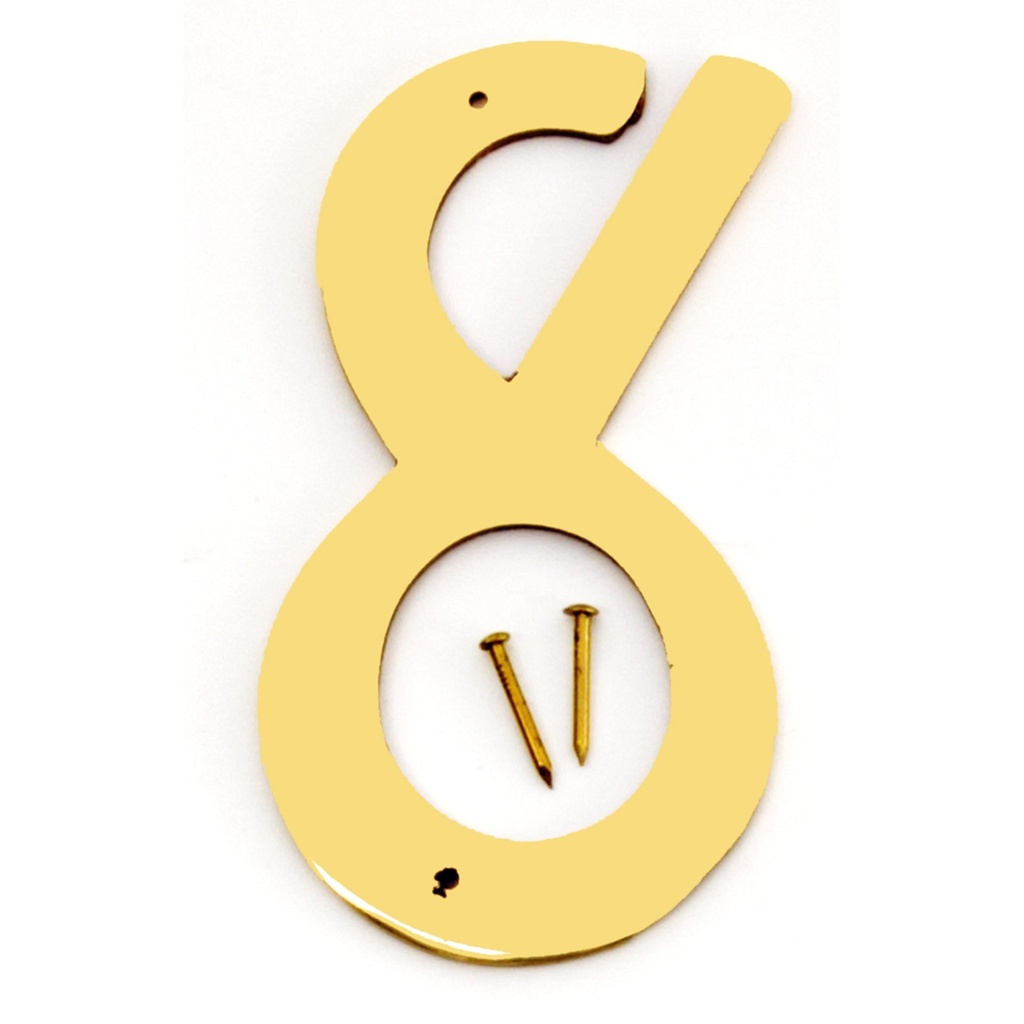 [MFA20098] 4IN DECORATIVE BRASS NBR 8