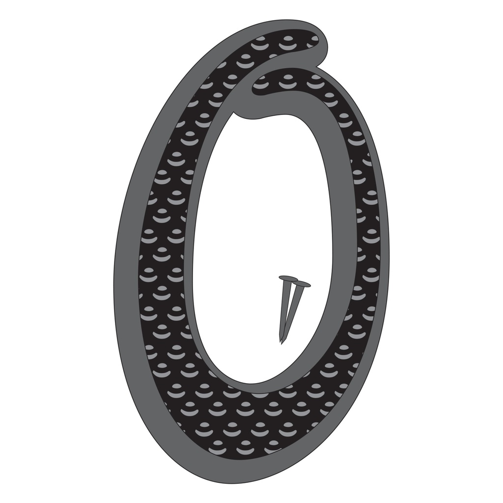 4.5IN BLACK ZINC NBR 0