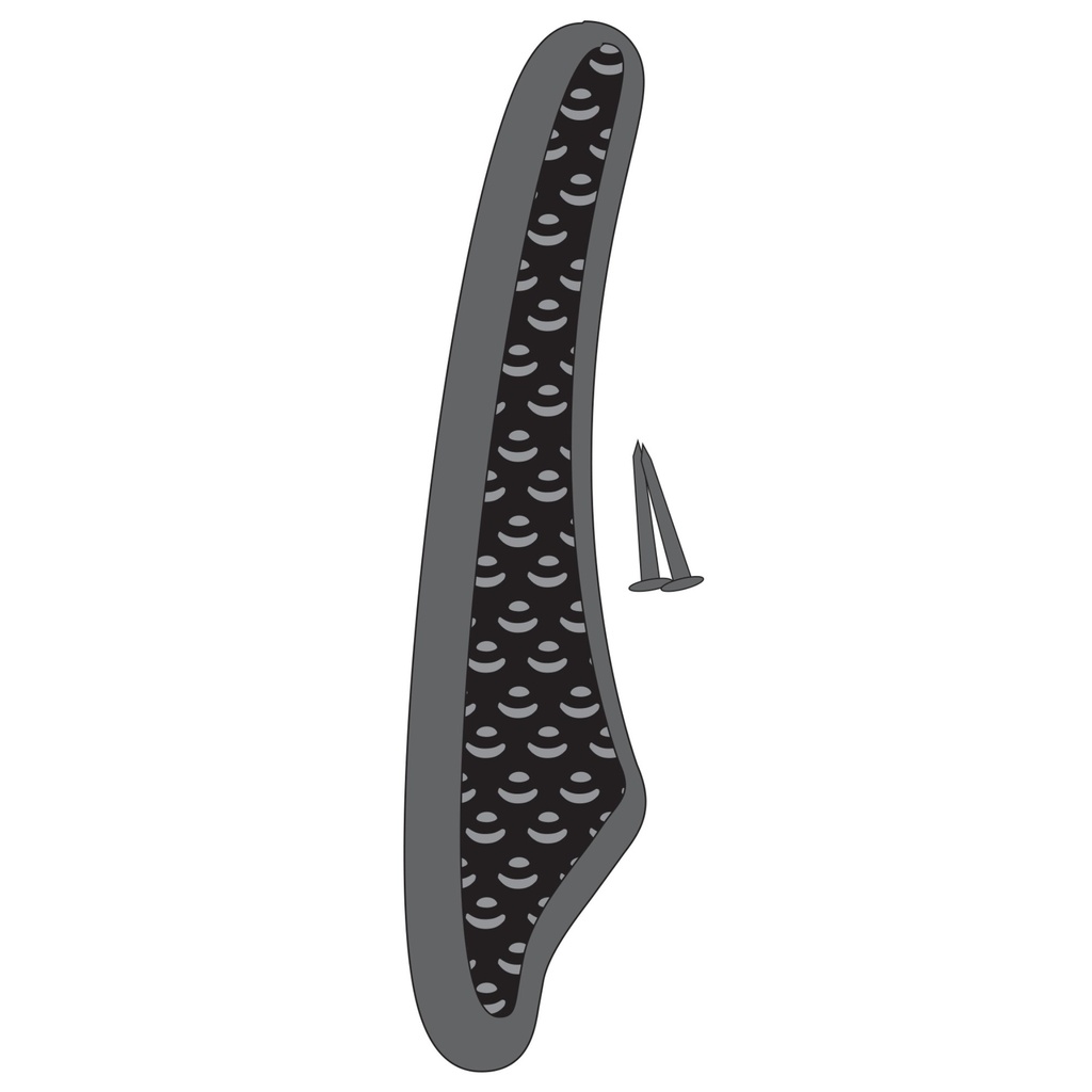 4.5IN BLACK ZINC NBR 1