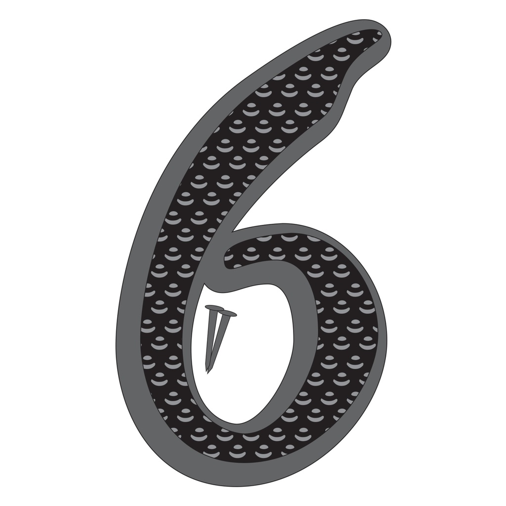 4.5IN BLACK ZINC NBR 6