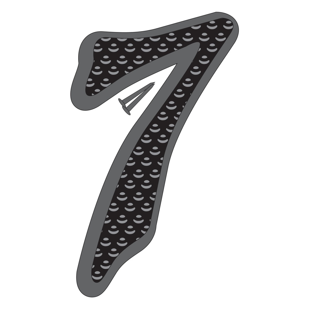 4.5IN BLACK ZINC NBR 7