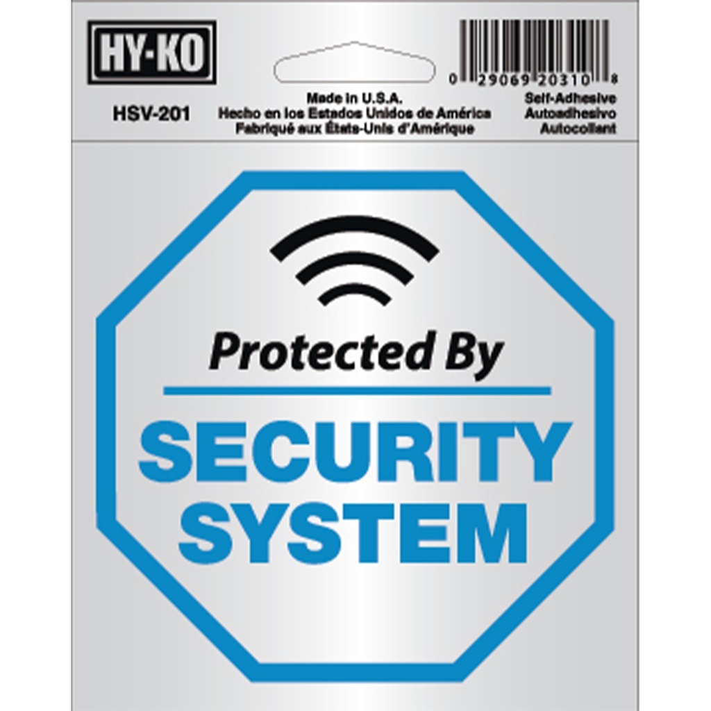 4X4IN SELF ADH SECURITY SYSTEM
