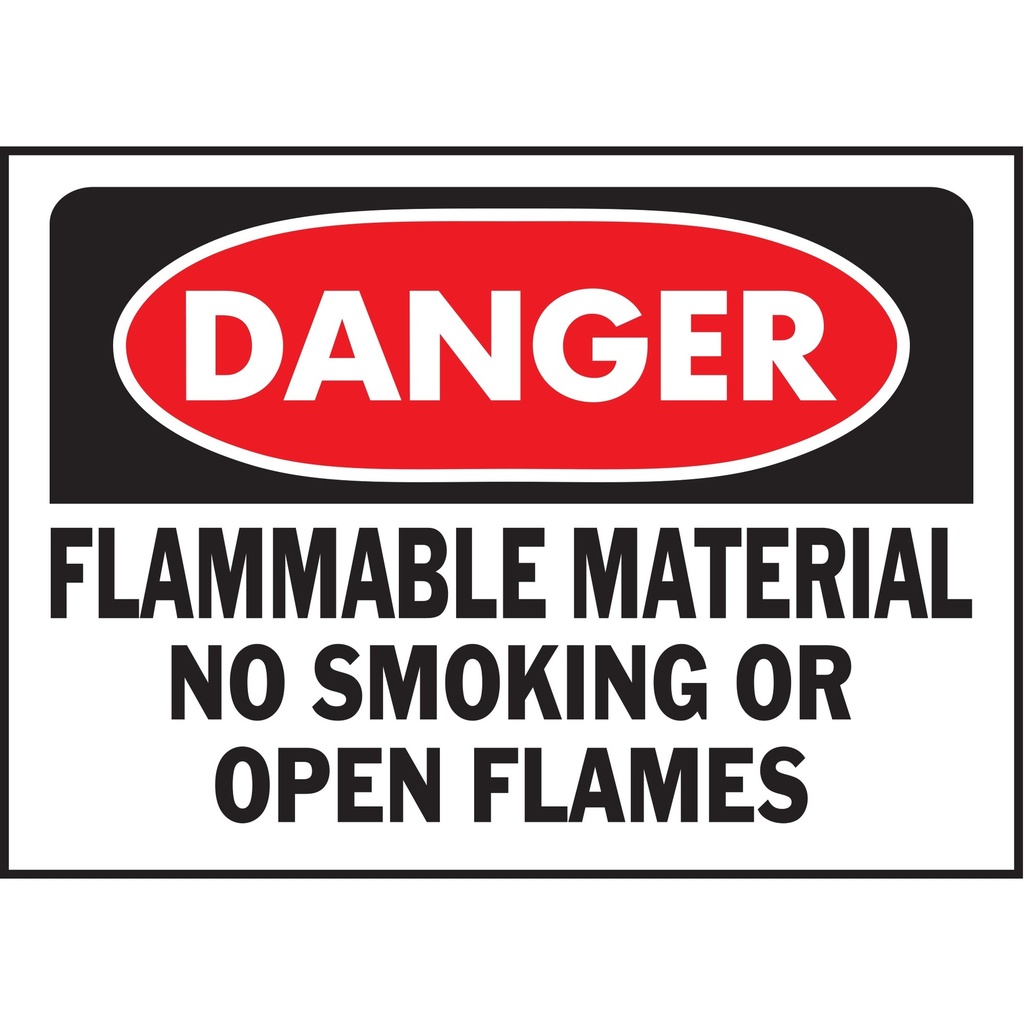 [MFA20358] DANGER FLAM MATERIAL NO SMOKING