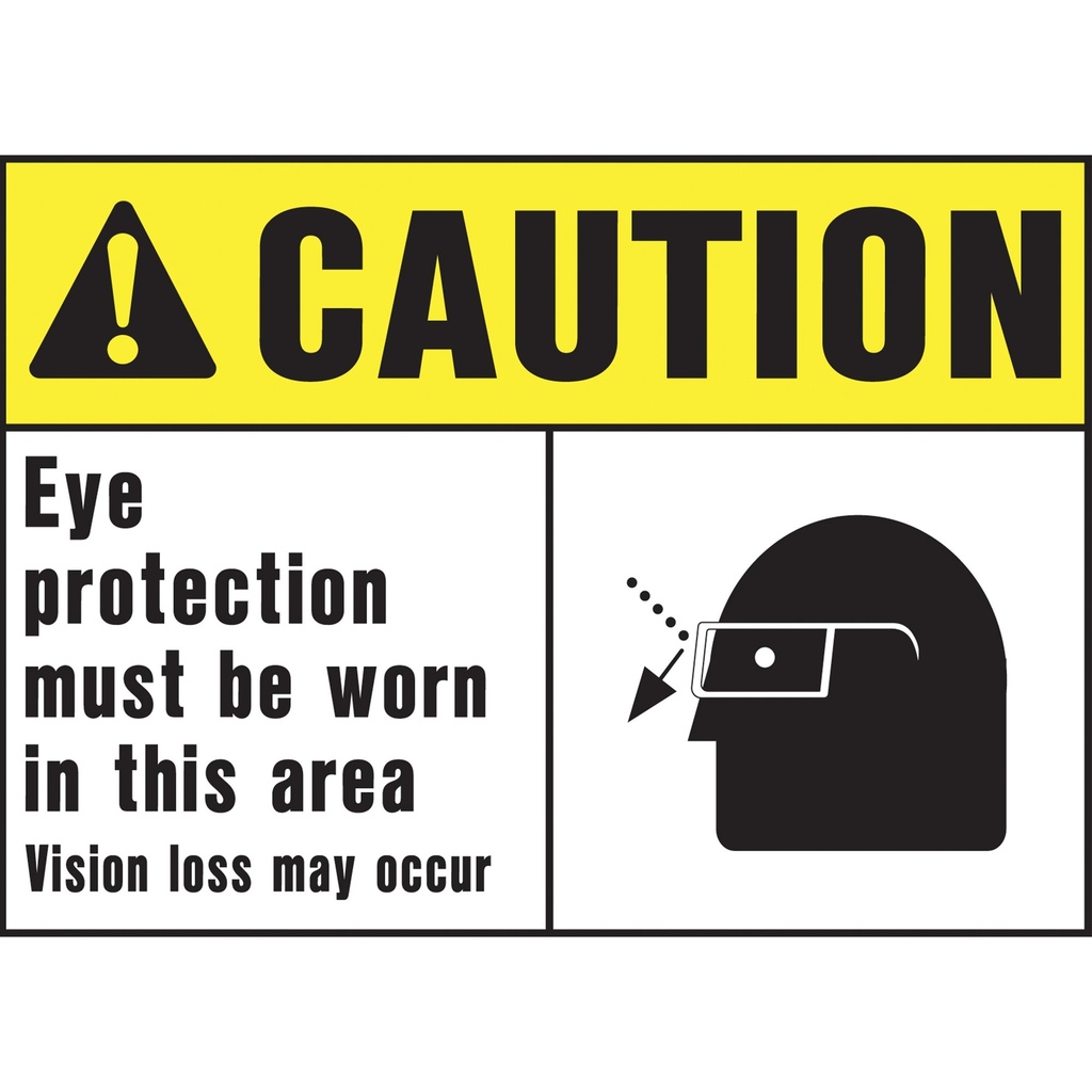 [MFA20373] CAUTION EYE PROTECTION