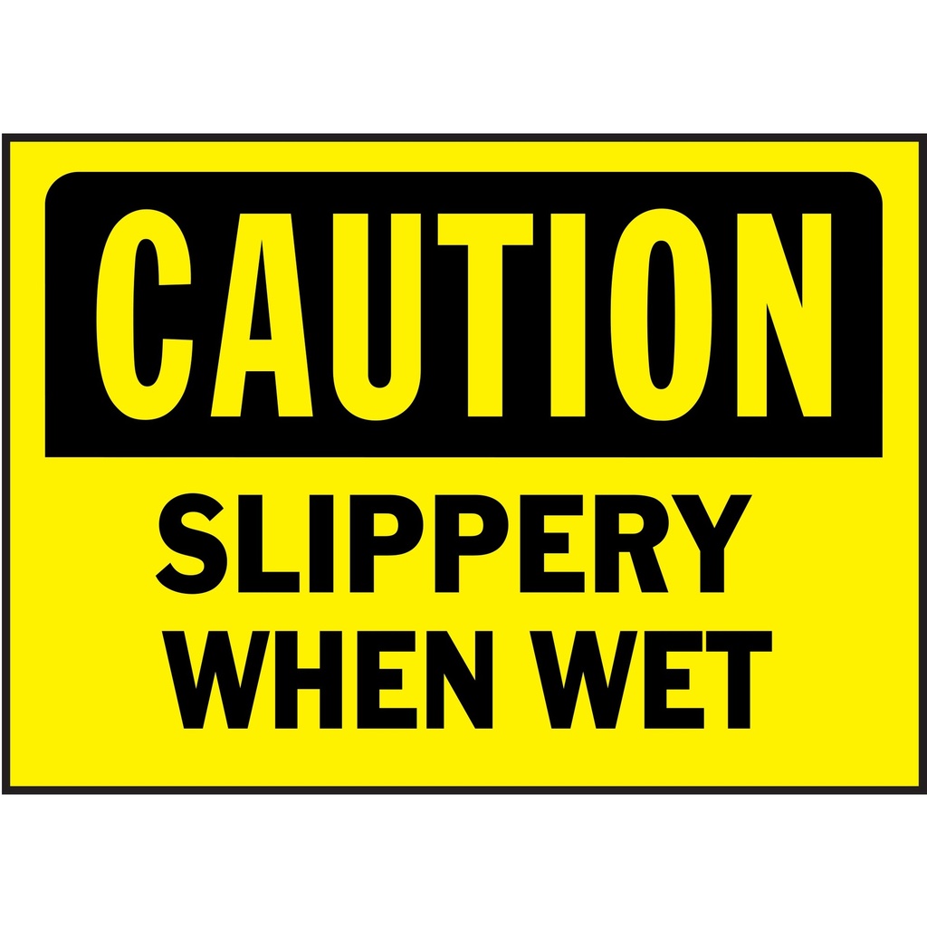 [MFA20374] CAUTION SLIPPERY WHEN WET