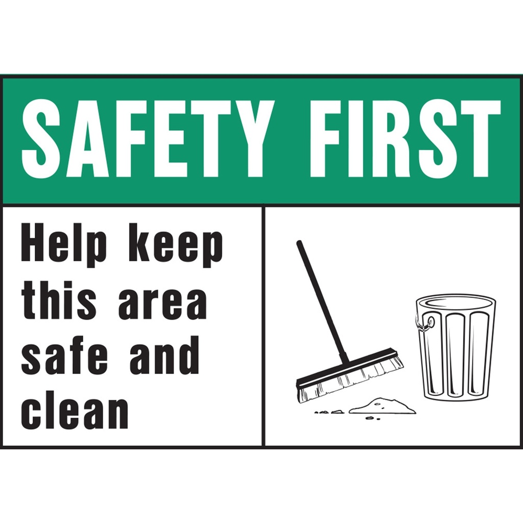 [MFA20382] SAFTY FRST HLP KEEP AREA CLEAN