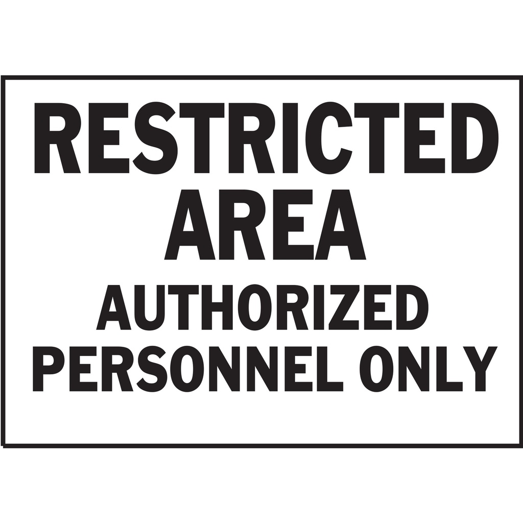[MFA20394] RESTRICTED AREA AUTH PERSONNEL