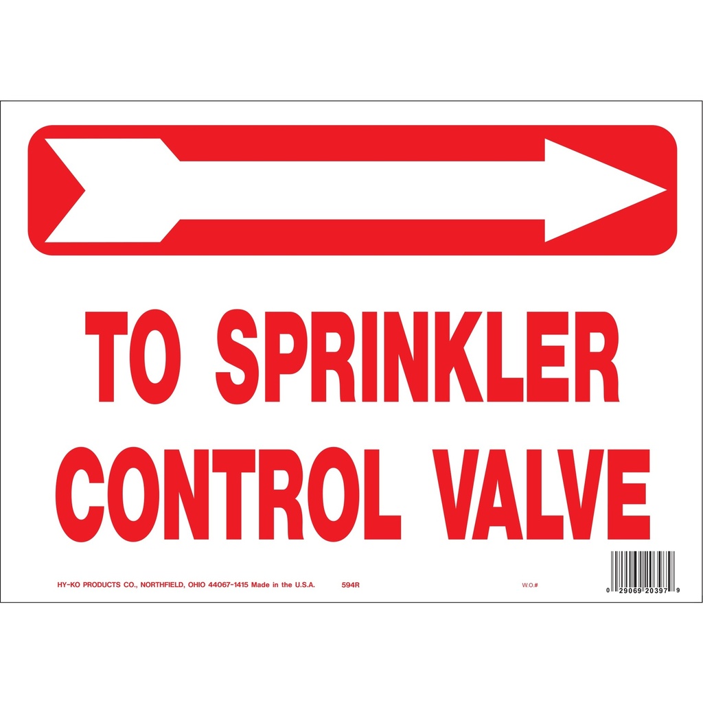 TO SPRINKLER VALVE-RT ARRW