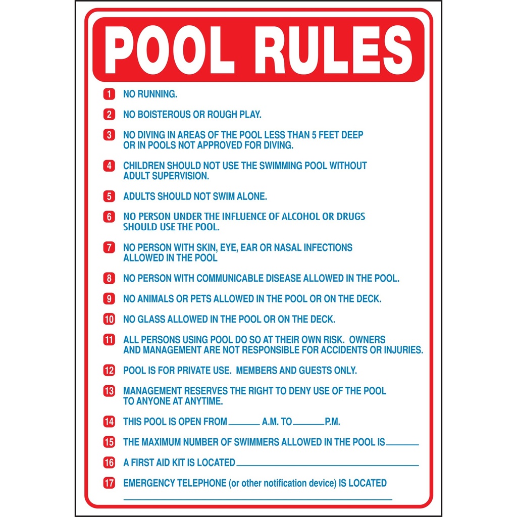 [MFA20413] POOL RULES (NORTH CAROLINA)