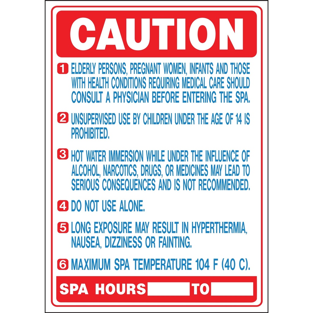 [MFA20415] CAUTION SPA USERS (CALIFORNIA)