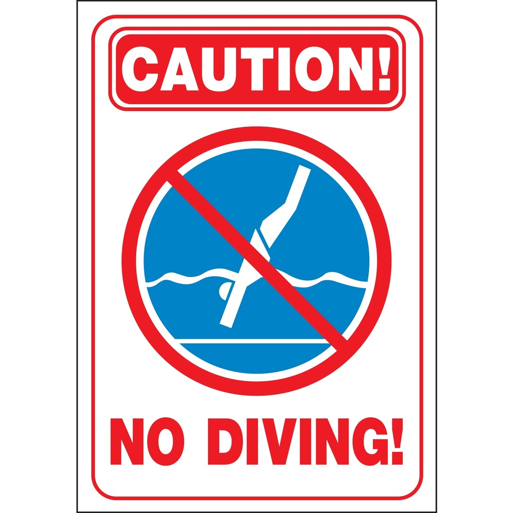 [MFA20423] CAUTION NO DIVING