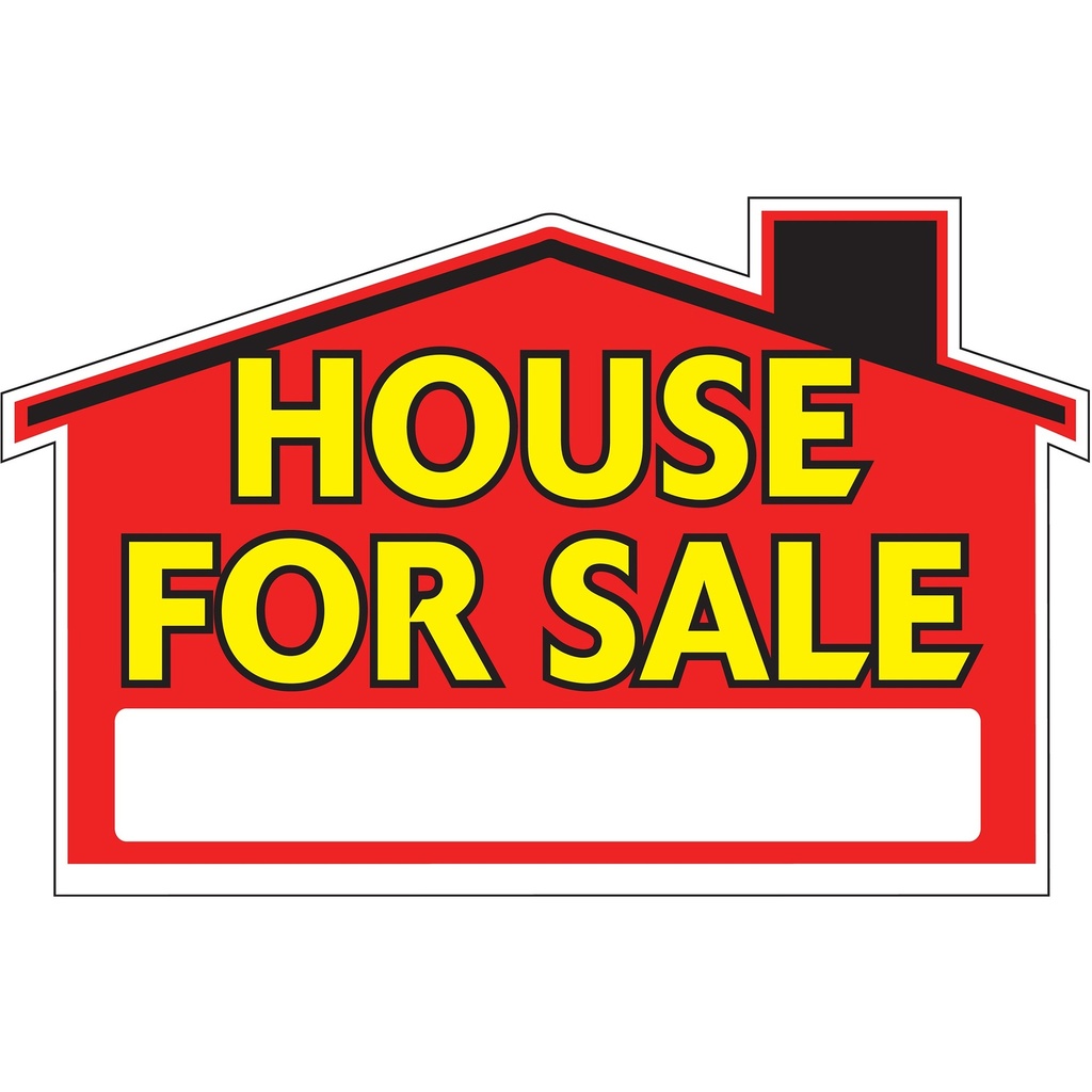HOUSE FOR SALE DIE CUT SIGN