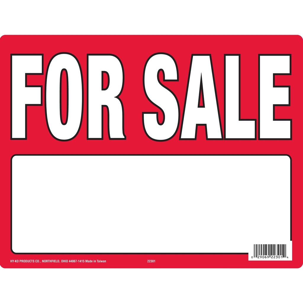 FOR SALE SIGN WITH STAKE