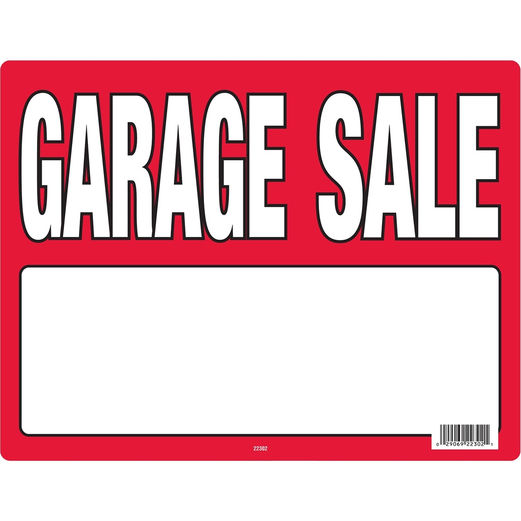 [MFA22302] GARAGE SALE SIGN WITH STAKE
