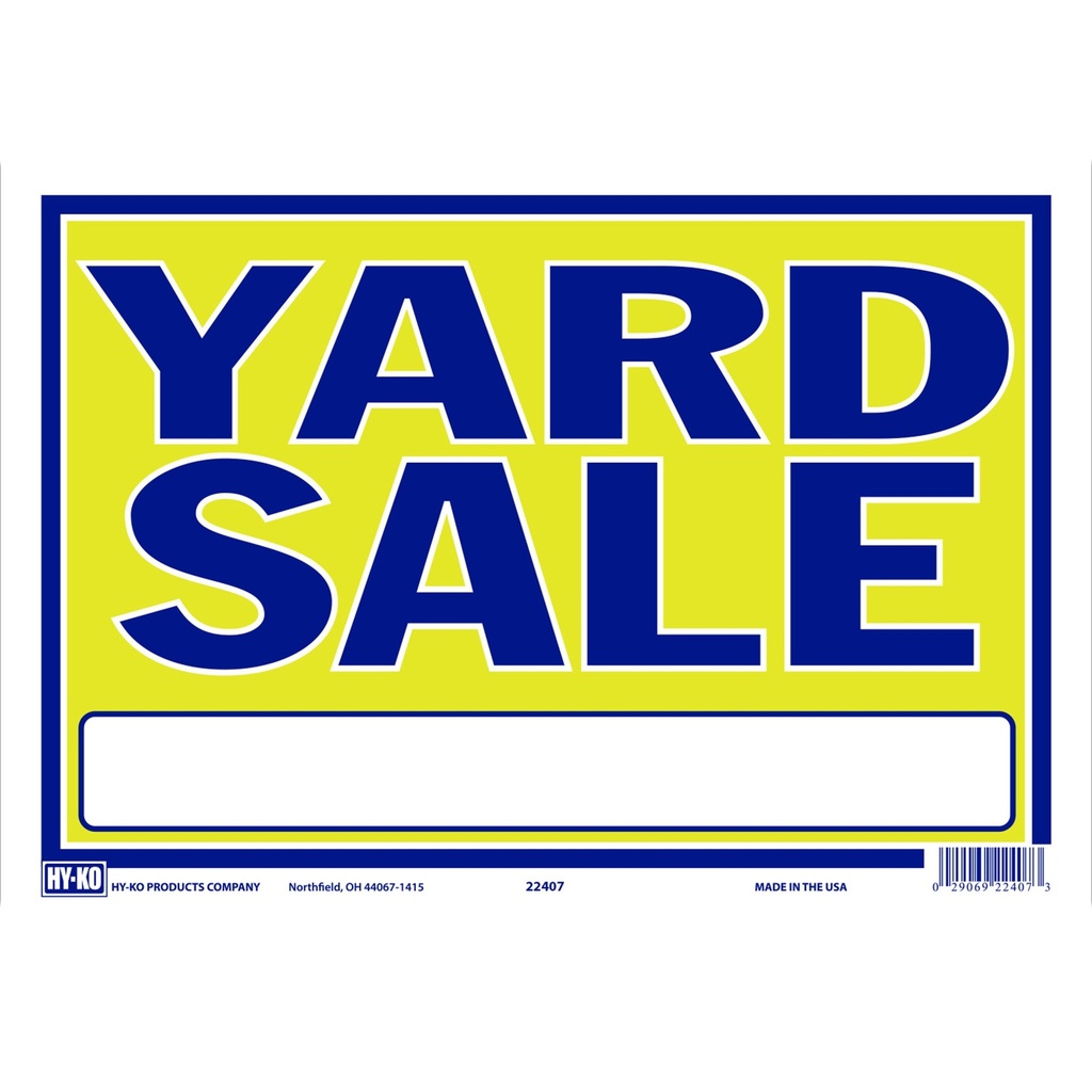 9x13 NEON YARD SALE
