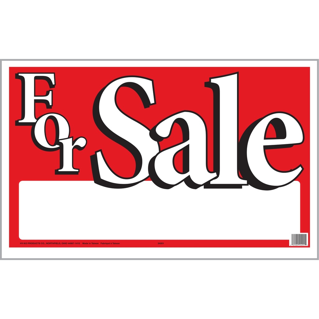 [MFA24201] FOR SALE BAG SIGN W/FRAME
