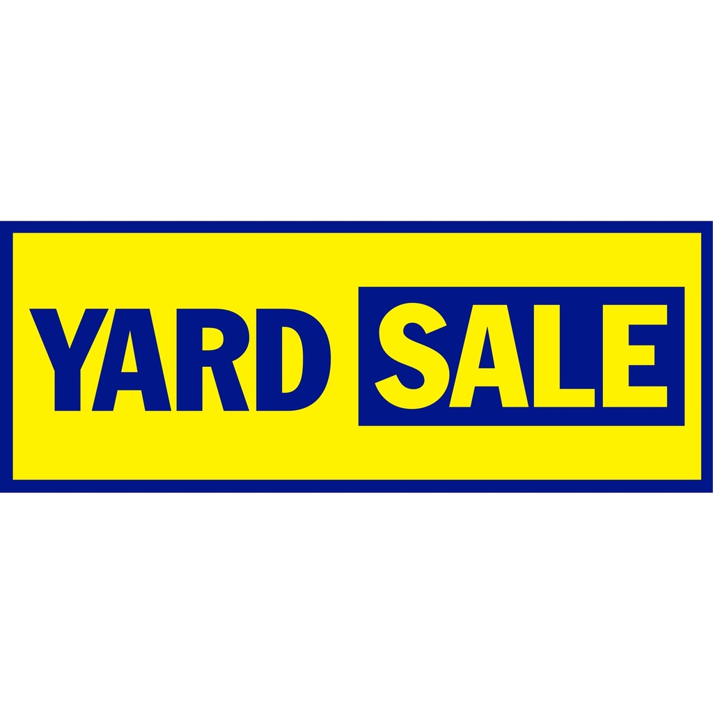 YARD SALE BANNER 4 FT