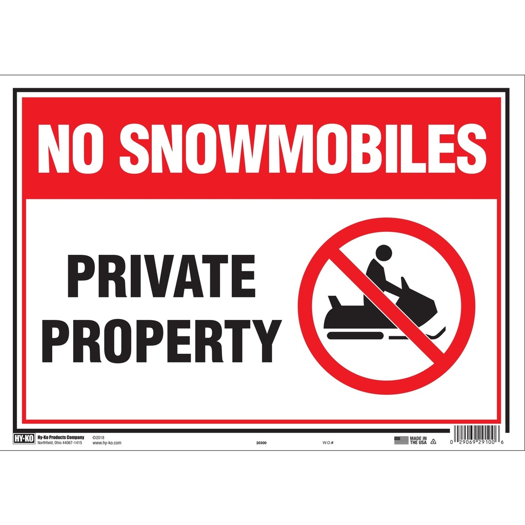 NO SNOWMOBILES
