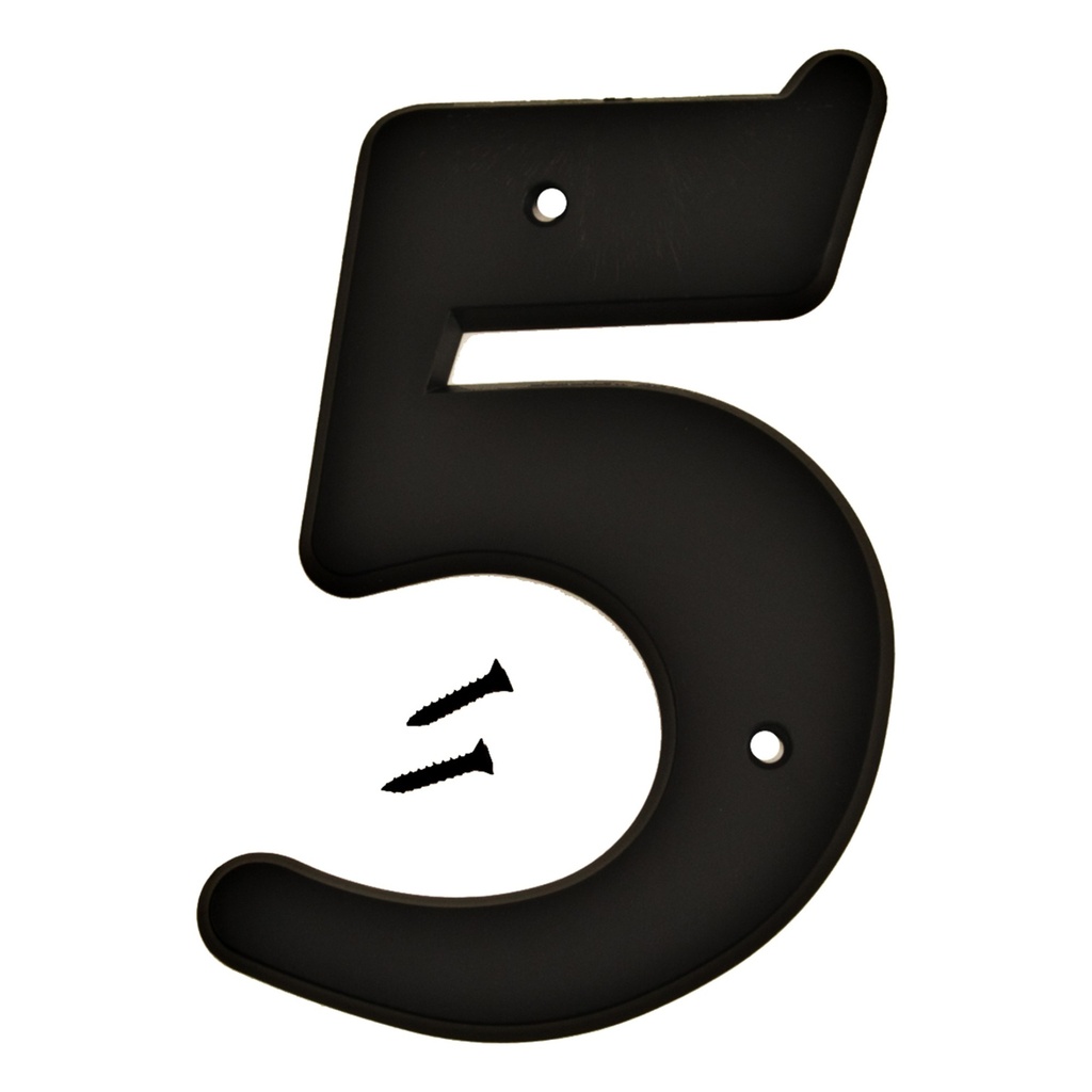 6IN BLACK PLASTIC NBR 5