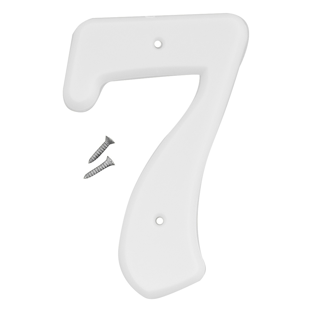 6IN WHITE PLASTIC NBR 7