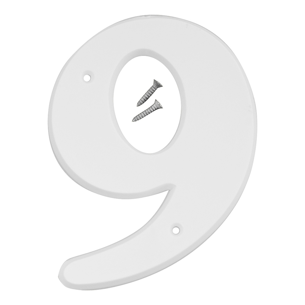 [MFA30309] 6IN WHITE PLASTIC NBR 9