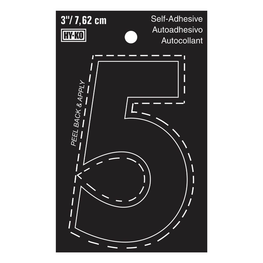 3IN BLACK VINYL NBR 5