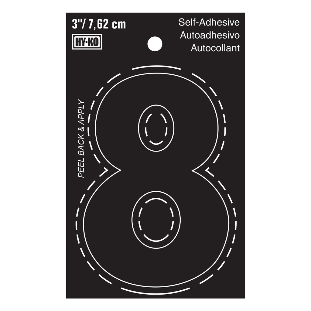3IN BLACK VINYL NBR 8