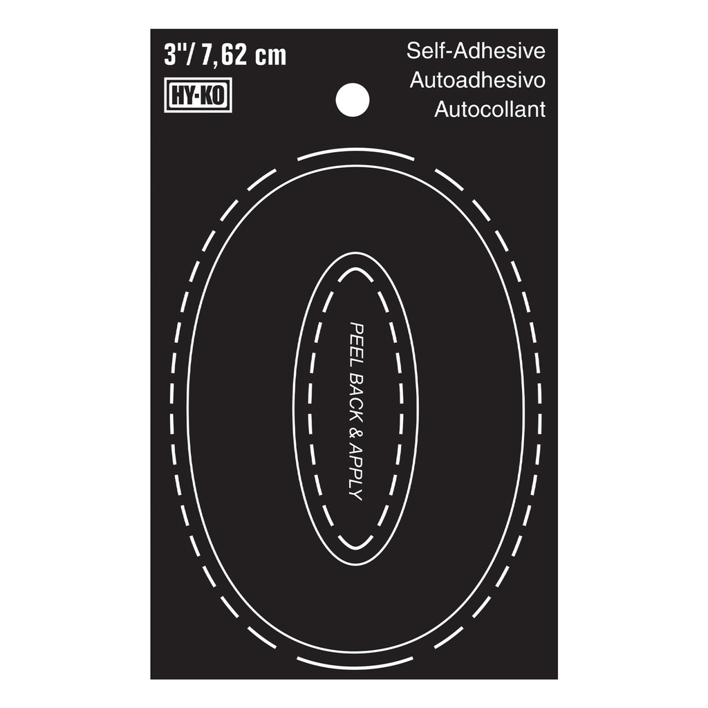 3IN BLACK VINYL NBR 0