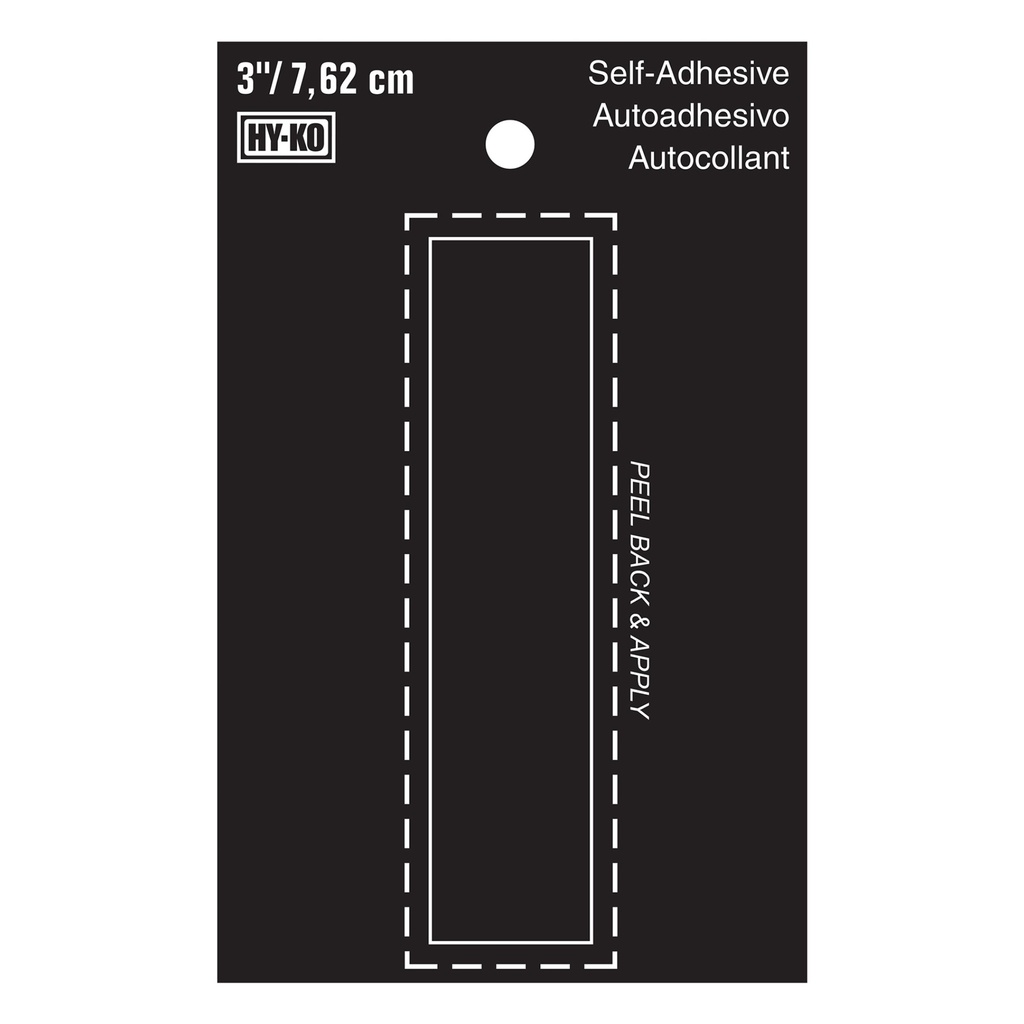 [MFA30419] 3IN BLACK VINYL LTR I