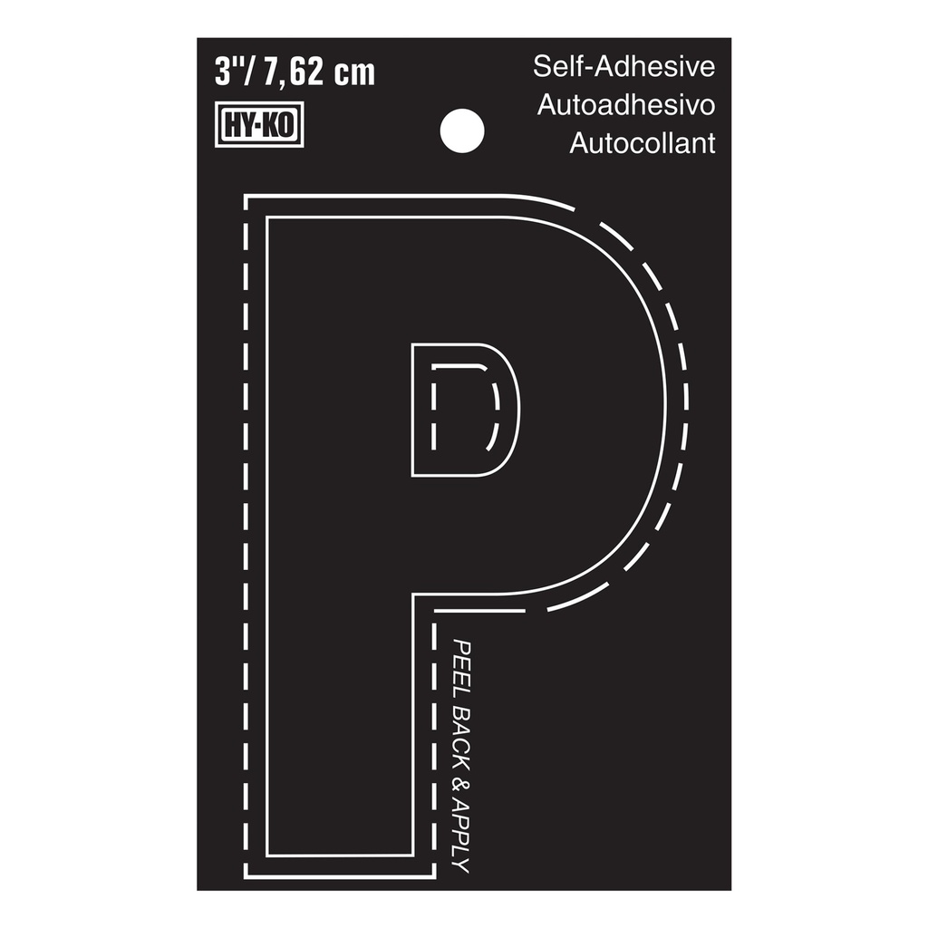 [MFA30426] 3IN BLACK VINYL LTR P