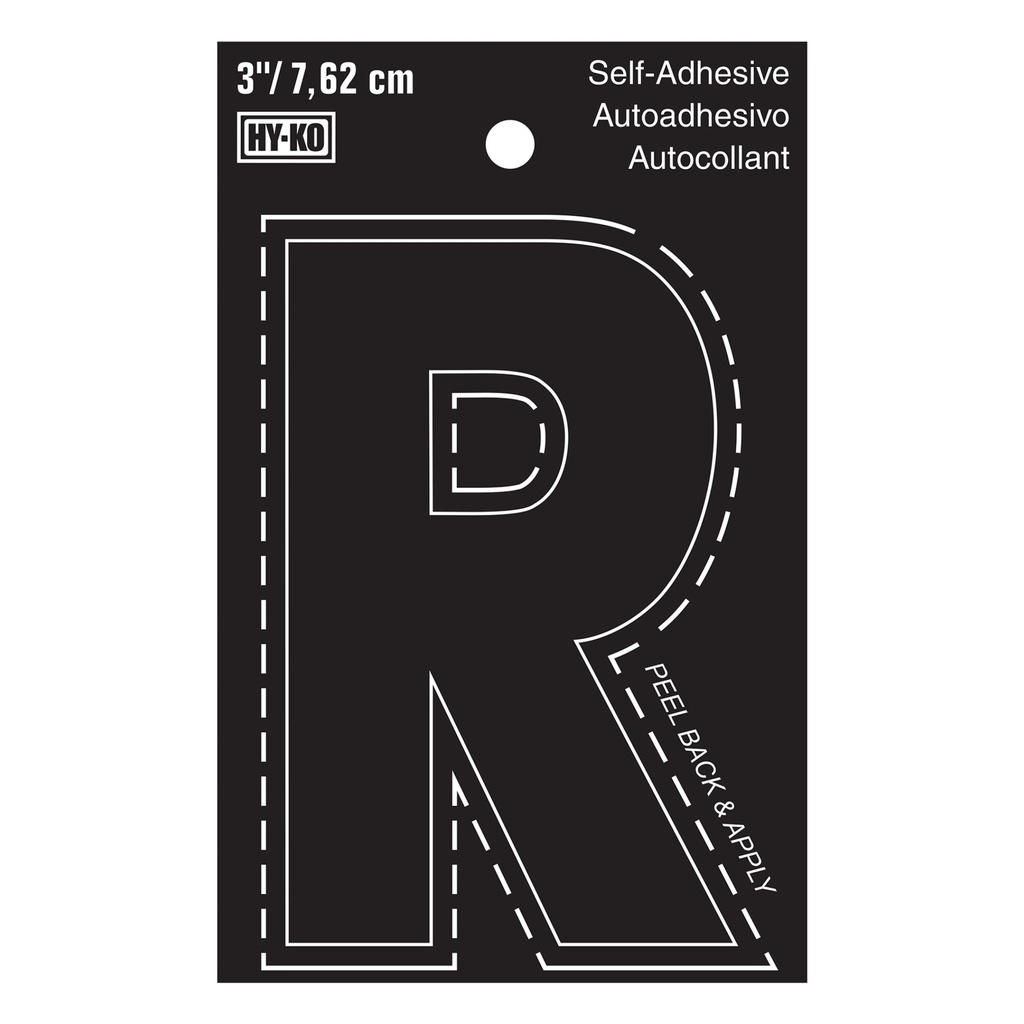 [MFA30428] 3IN BLACK VINYL LTR R