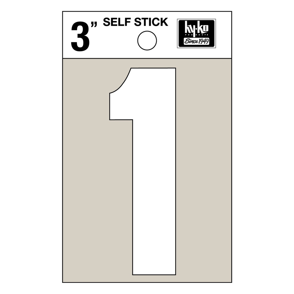 3IN WHITE VINYL NBR 1